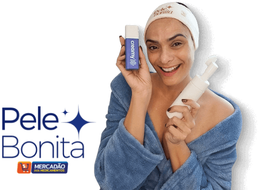 Pele Bonita - Livia Parente com produtos skincare
